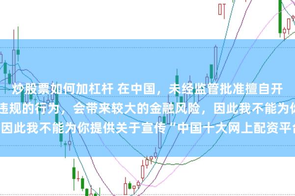 炒股票如何加杠杆 在中国，未经监管批准擅自开展网上配资业务是违法违规的行为，会带来较大的金融风险，因此我不能为你提供关于宣传“中国十大网上配资平台”的标题。